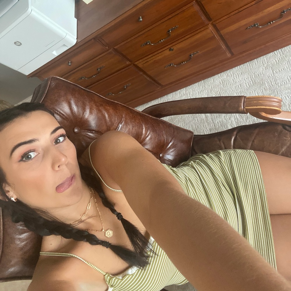 Green and White Super Cute Dress